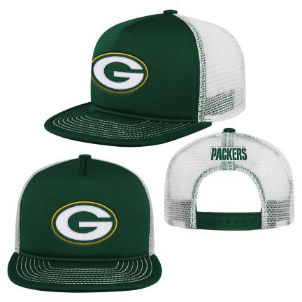 Packers Youth Foam Front Trucker Cap