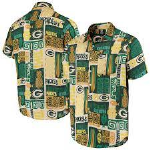 Packers Men's Rank Long Sleeve Dress Shirt - Gold